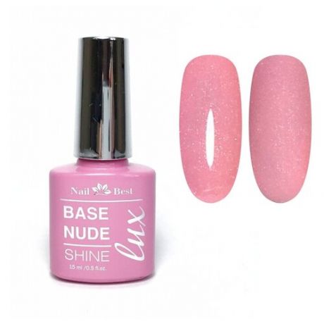 Nail Best Базовое покрытие Base nude shine, 01s, 15 мл