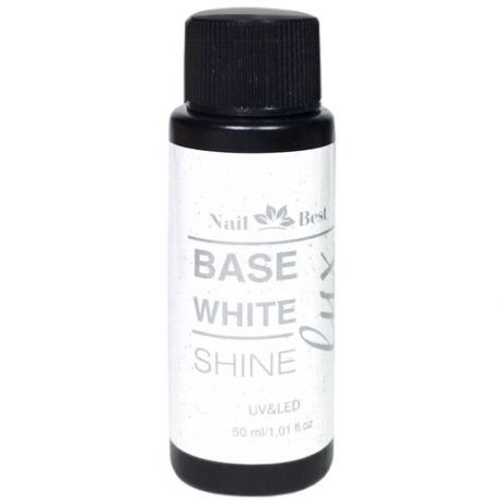 Nail Best Базовое покрытие LUX Base White Shine, белый, 15 мл