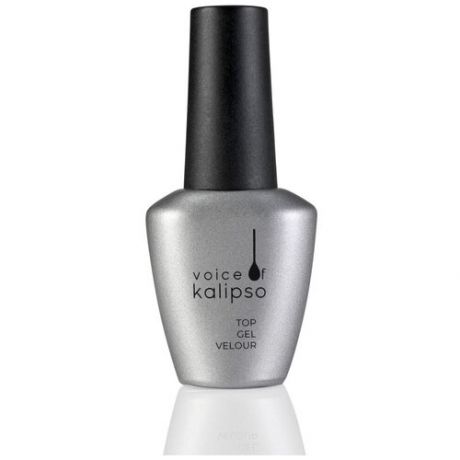 Voice of Kalipso Верхнее покрытие Top Gel Velour Premium, прозрачный, 15 мл