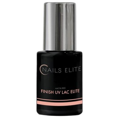 Nails Elite верхнее покрытие Finish UV Lac Elite, прозрачный, 15 мл