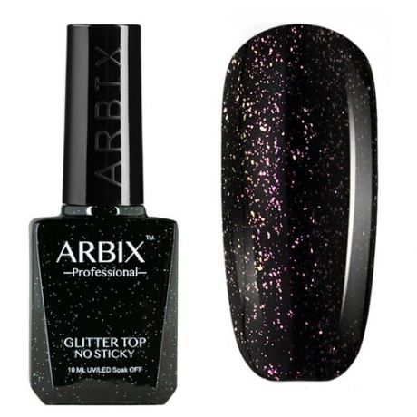Arbix Верхнее покрытие Glitter Top No Sticky, 04, 10 мл