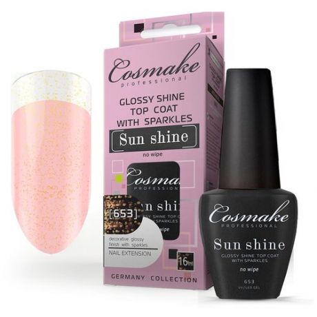 Cosmake Верхнее покрытие Glossy Shine Top, moon light, 16 мл