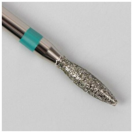 Фреза алмазная для маникюра «Пламя», крупная зернистость, 2,1 × 8 мм