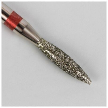 Фреза алмазная для маникюра «Пламя», мелкая зернистость, 2,1 × 10 мм
