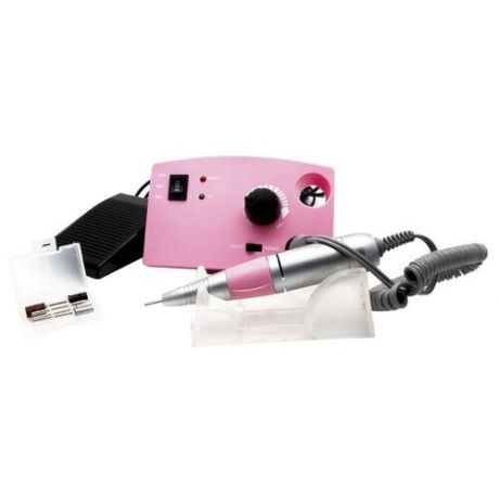 Аппарат для маникюра и педикюра JessNail JD4500, 4 фрезы 30000 об/мин, 35 Вт, розовый
