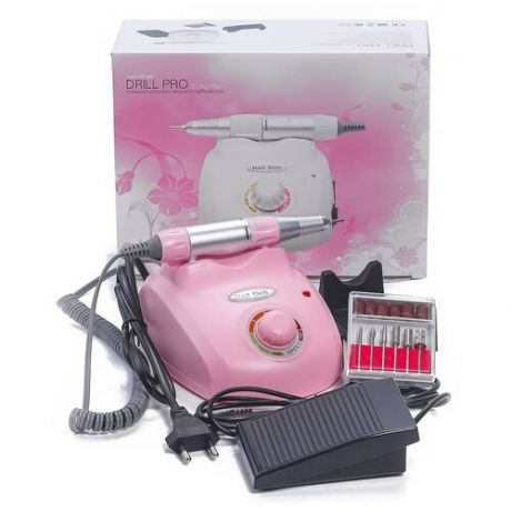 Аппарат для маникюра Nail Master DM-208, 65 Вт, 45000 об/мин, розовый