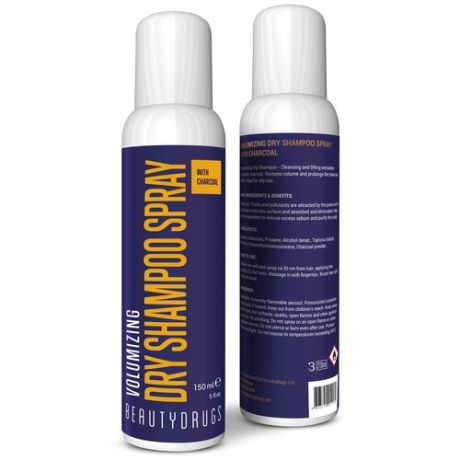 Сухой шампунь c древесным углем BEAUTYDRUGS Dry Shampoo Spray 150 мл