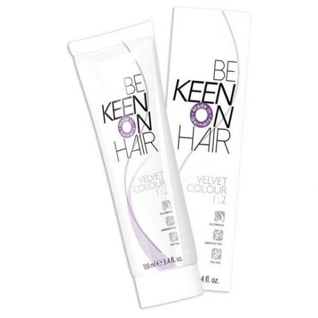 KEEN Be Keen on Hair краска для волос без аммиака Velvet Color, 10.61 Ultrahellblond Violett-Asch, 100 мл