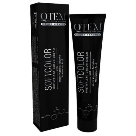 QTEM мультивалентный краситель для волос Multivalent Color Cream, 4.7 Песочный каштан, 100 мл