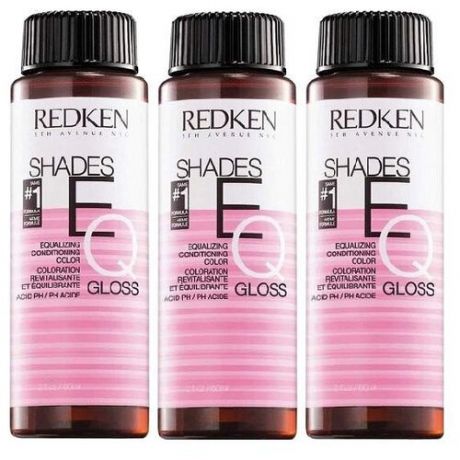 Redken Shades EQ Gloss Краска-блеск без аммиака, 3х60 мл, 07NB Chestnut