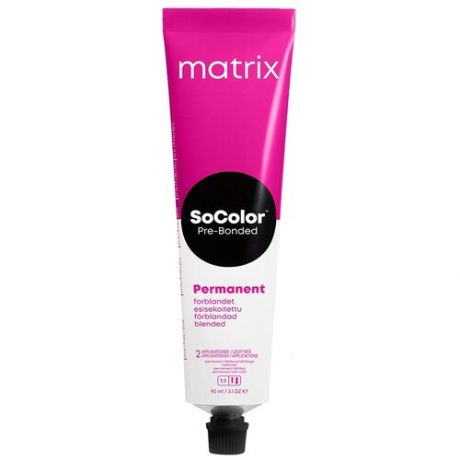 Matrix SoColor перманентная крем-краска для волос Pre-Bonded, 505NA светлый шатен натуральный пепельный, 90 мл
