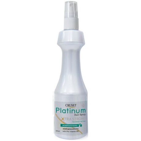 CRUSET Platinum Лак для волос X-TRA Strong, экстрасильная фиксация, 220 мл