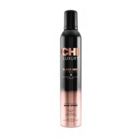 Лак для волос легкой фиксации Chi Luxury Black Seed Oil Flexible Hold Hair Spray с маслом семян черного тмина 355 мл