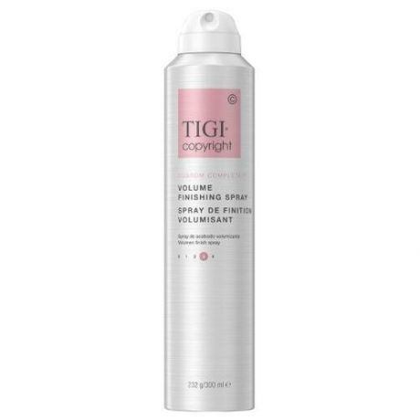 Лак финишный TIGI Copyright Custom Care Volume Finish Spray для объема волос, 300 мл