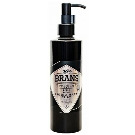 Brans Premium - Жидкая матовая глина для укладки волос 100 мл