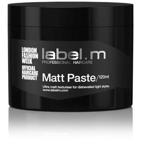 Паста label. m Matt Paste матовая для текстуры и четкости формы волос, 120мл.