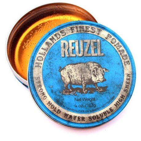 Reuzel Strong Hold High Sheen Pomade - Помада для укладки волос сильной фиксации с эффектом блеска 113 гр