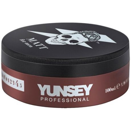 Матовый воск YUNSEY для укладки волос, усов и бороды мужской моделирующий (Испания) 100 мл.
