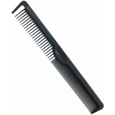 Gera Professional, расческа карбоновая для стрижки волос GPR-023, цвет черный