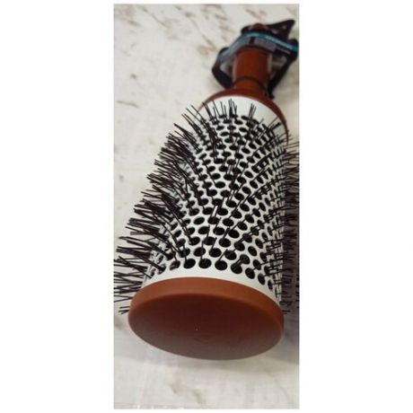 Термобрашинг для волос с деревянной ручкой, нейлоновая щетина, d-45мм