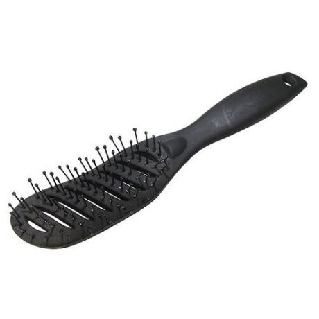 Расческа для волос парикмахерская "Ложка" черная m-BRU-8301-COL , 80665