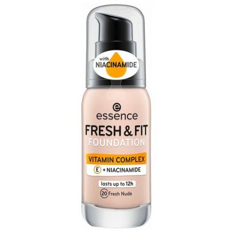 Essence Тональный крем Fresh & Fit Foundation Vitamin Complex E & Niacinamide, 30 мл, оттенок: 40 fresh sun beige