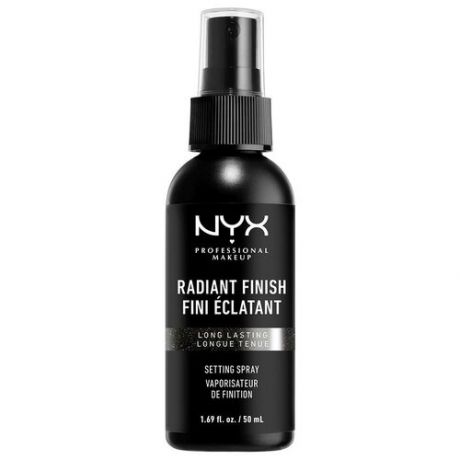 NYX professional makeup Спрей-фиксатор для макияжа Radiant Finish Setting Spray, 50 мл, прозрачный