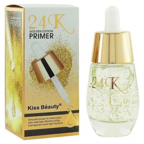 Kiss Beauty Основа под макияж 24k Gold, 35 мл, без цвета