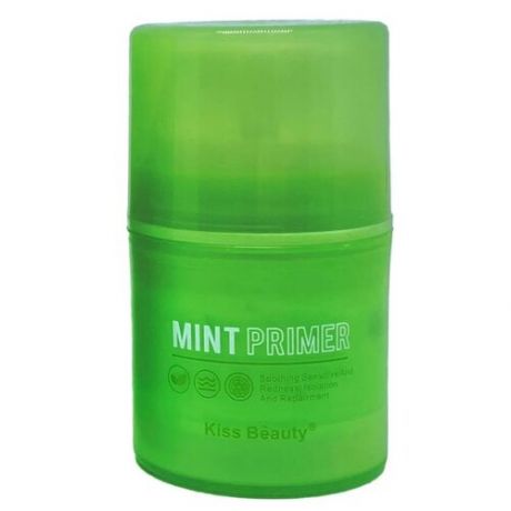 Kiss Beauty Праймер с мятным оттенком Mint Primer, 30 мл, зелeный