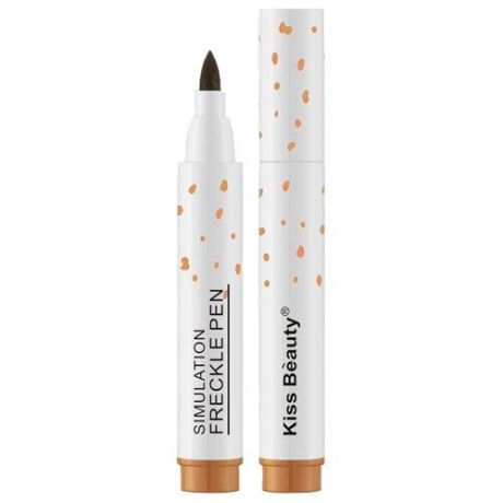 Kiss Beauty Маркер для веснушек Simulation Freckle Pen, оттенок dark brown