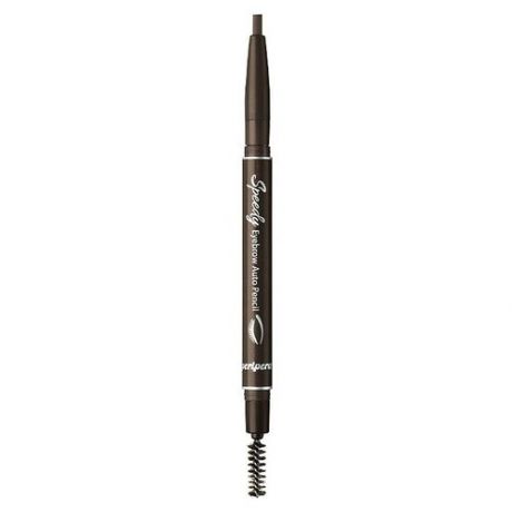 Peripera Карандаш для бровей Speed Brow Auto Pencil, оттенок 001 темно-коричневый