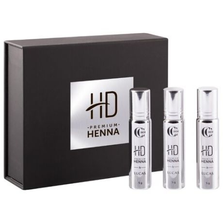 CC Brow Набор для окрашивания бровей HD Premium henna, Brunette