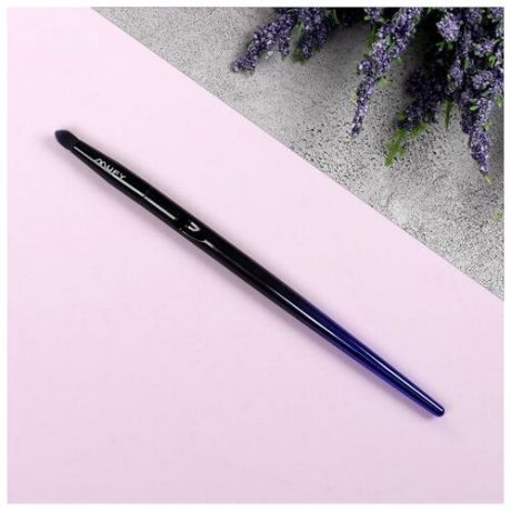 Кисть для макияжа «Ultra», 16,7 см, цвет чёрный/фиолетовый