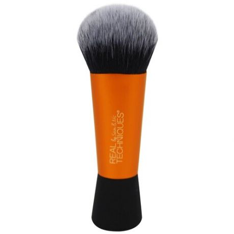 Кисть Real Techniques Кисть для тональной основы Mini Expert Face Brush, для лица оранжевый