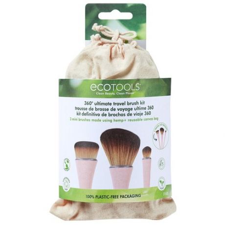 Набор мини-кистей для макияжа EcoTools 360 Ultimate Travel Brush Kit