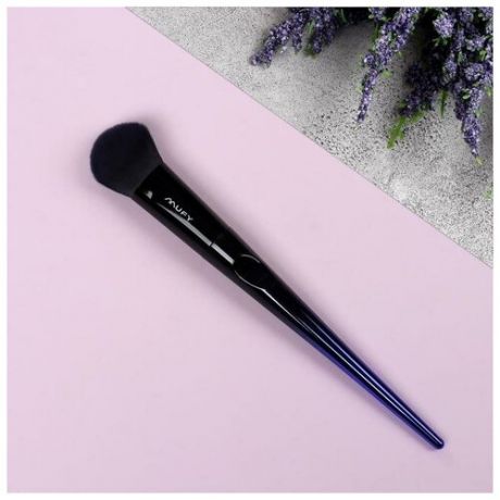 Кисть для макияжа "Ultra", 19.8 см, цвет фиолетовый/чёрный
