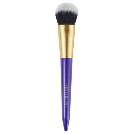 Кисть Beautydrugs Кисть Makeup Brush для макияжа лица F1, для лица золотистый/фиолетовый