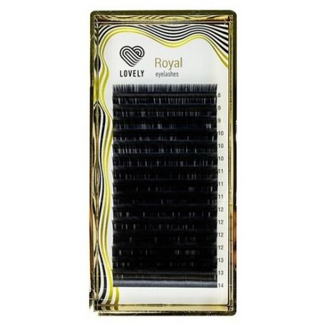 Lovely "Royal Lashes", C, 0.07, 8-14 mm, 16 линий