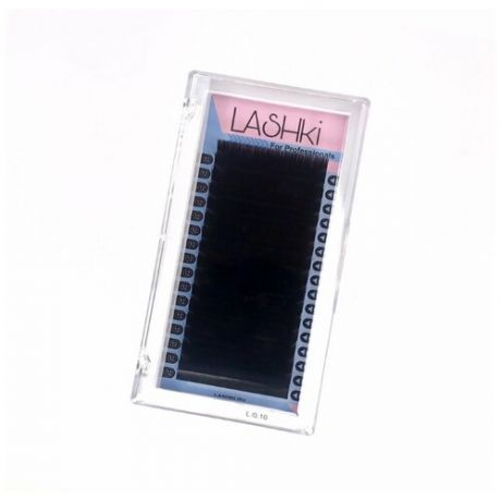 LASHKI , Ресницы для наращивания, Lashki , M , 0.10 , 12 mm , Размерные длины, Лашки