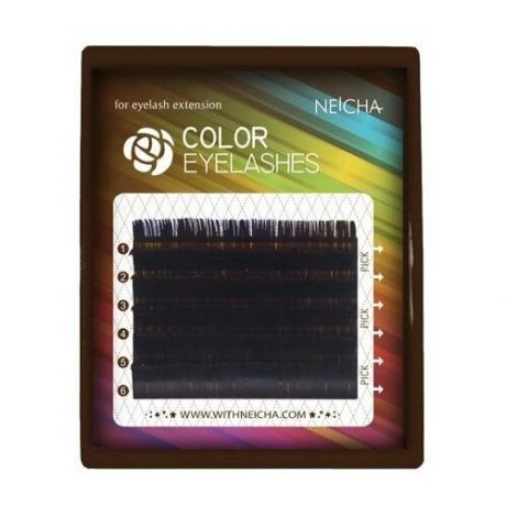 Темно-коричневые "NEICHA" MINI, L, 0.10, 8-13 mm, 6 линий