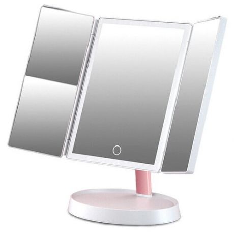 Jordan&Judy, зеркало для макияжа раскладное с подсветкой и увеличением, NV549, русская версия (суббренд Xiaomi)