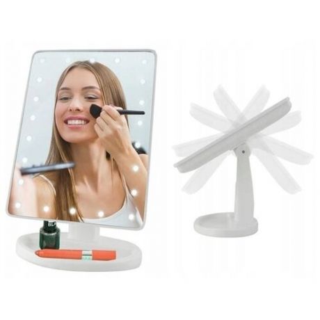 Зеркало с подсветкой Mirror сенсорное зеркало с Led подсветкой гримерное зеркало настольное зеркало для макияжа зеркало косметическое зеркало в ванную