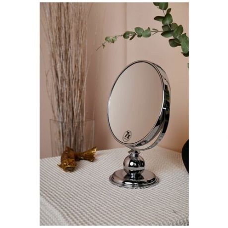 Zarboni 220-7X зеркало косметическое с увеличением 7X, настольное, двустороннее, на ножке, диаметр 20см
