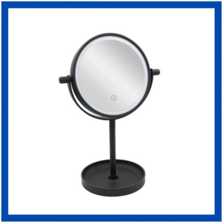 Зеркало косметическое с подсветкой / Зеркало настольное с подставкой / Зеркало для макияжа