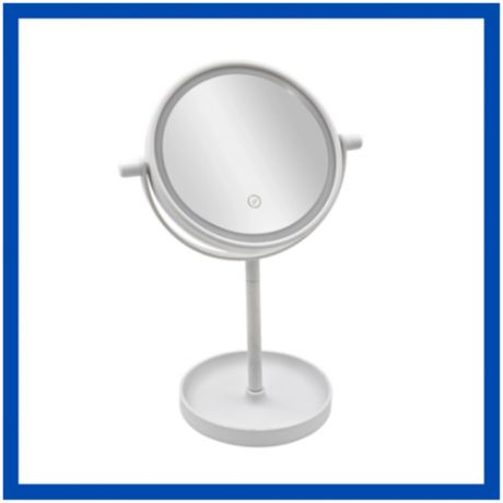 Зеркало косметическое с подсветкой / Зеркало настольное с подставкой / Зеркало для макияжа