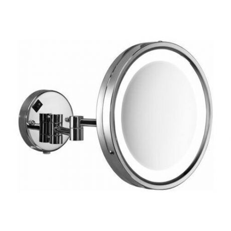 Настенное косметическое зеркало Gedy G-Vincent с 5-и кратным увеличением и LED подсветкой, хром