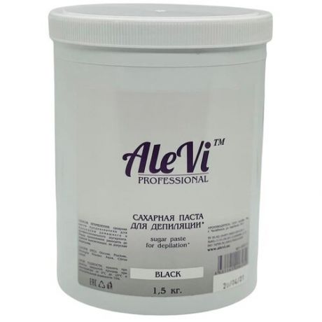 AleVi Сахарная паста для шугаринга "С шунгитом" средняя Medium, 1500 г