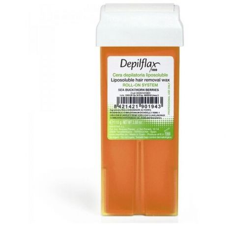 Depilflax100, Воск в картридже премиум облепиха 110 гр Испания