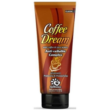 SolBianca Coffee Dream крем для загара с маслом кофе, масло ши 6x бронзаторов, аромат кофе (125 мл)