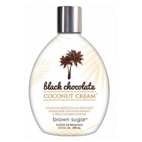 Brown Sugar, 200x Питательный кокосовый крем для загара мгновенного действия Black Chocolate Coconut Cream, 400 мл